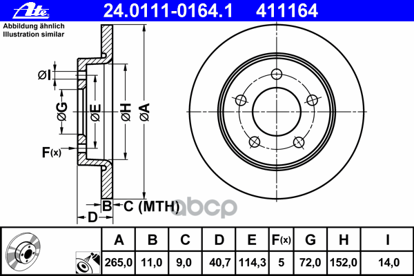Диск Тормозной Задн, Mazda: 3 1.4/1.6/1.6 Di Turbo 03-09, 3 1.6 Mzr/1.6 Mzr Cd/2.0 Mzr/2.0 Mzr Disi 09-, 3 Седан 1.6/1.6 Di T...