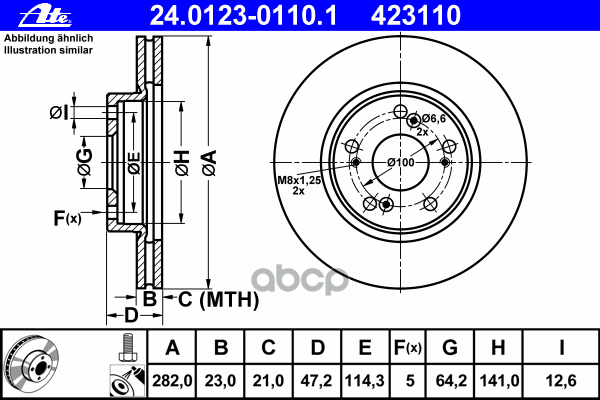 Диск Тормозной Передн, Honda: Civic Viii Hatchback 1.4/1.6/1.8/2.2 Ctdi 05-, Civic Viii Седан 1.6/1.8 05-, Fr-V 1.7/1.8/2.0 0...