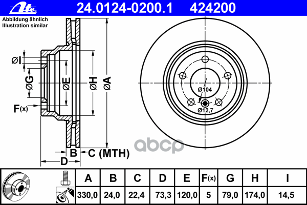 Диск Тормозной Передн, Bmw: 1 123 D/130 I 04-12, 1 123 D/130 I 03-12, 1 Кабрио 123 D 08-, 1 Купе 123 D 07-, 3 320 D/320 D Xdr...