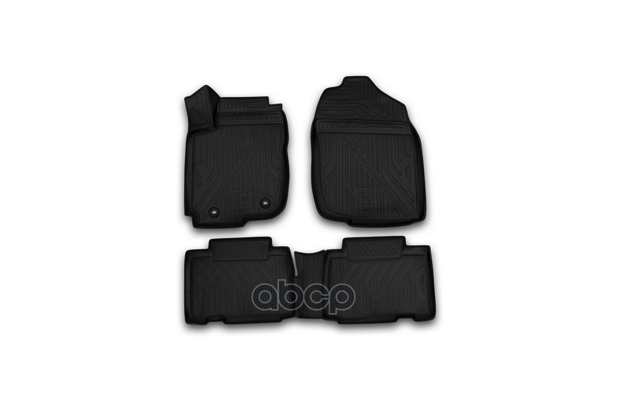 Коврики 3D в салон TOYOTA Rav 4, 2013-2015, 2015->, 4 шт. (полиуретан) Autofamily арт. CARTYT00007K
