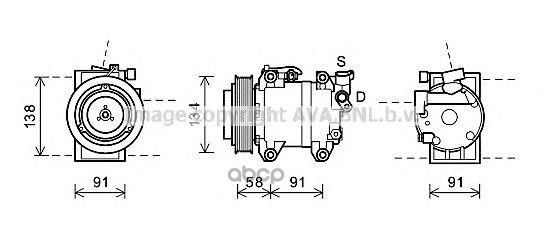 Компрессор Кондиционера Nissan Cabstar  Pathfinder Ava арт. dnk344