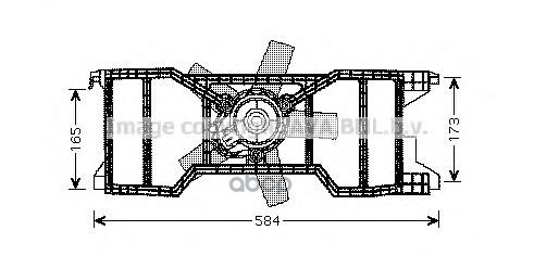Вентилятор охлаждения Ford Ava арт. fd7540