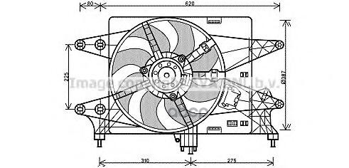 Вентилятор Охлаждения Fiat Doblo Ava арт. ft7560