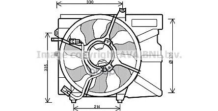 Вентилятор Охлаждения Hyundai Getz Ava арт. hy7525