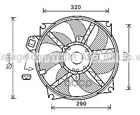 Вентилятор Охлаждения Renault Ava арт. rt7563
