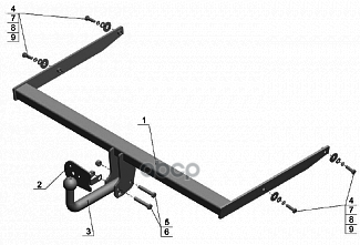 Фаркоп Тип Шара A Focus Ii, Focus Iii S 2005-2011, 2011- Avtos Fd 20 AvtoS арт. FD 20