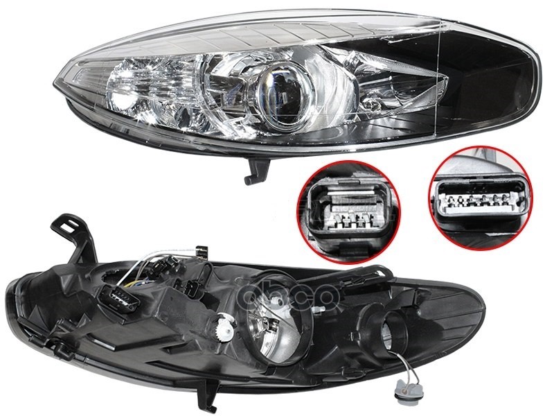 Фара Renault Fluence 12-17 (Справа/ Галоген/ С электрокорректором) Ayfar арт. 202294