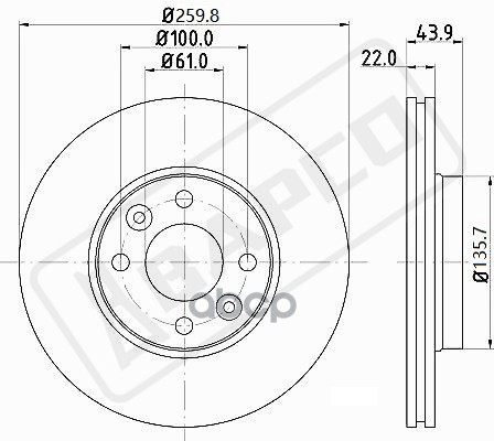 Диск Тормозной Вентилируемый Bapco Bd0040 BAPCO арт. BD0040