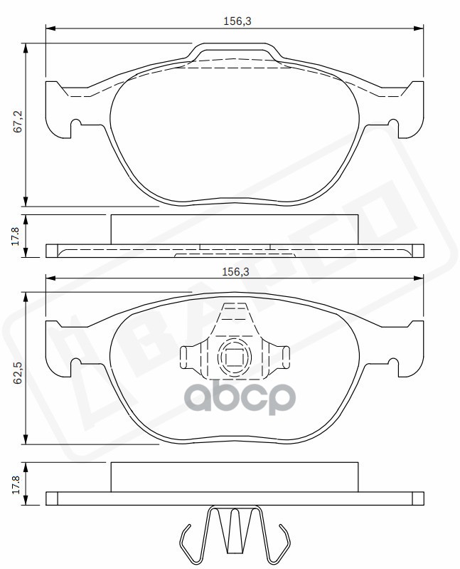 Колодки Тормозные Дисковые BAPCO арт. BP0270