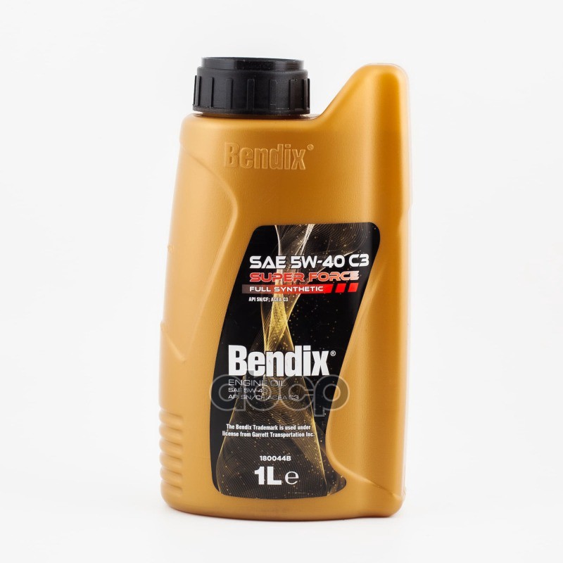 Масло моторное 1л.  синтетика BENDIX SUPER FORCE С3 SAE 5W-40 API SN/CF ACEA C3 BENDIX арт. 180044b