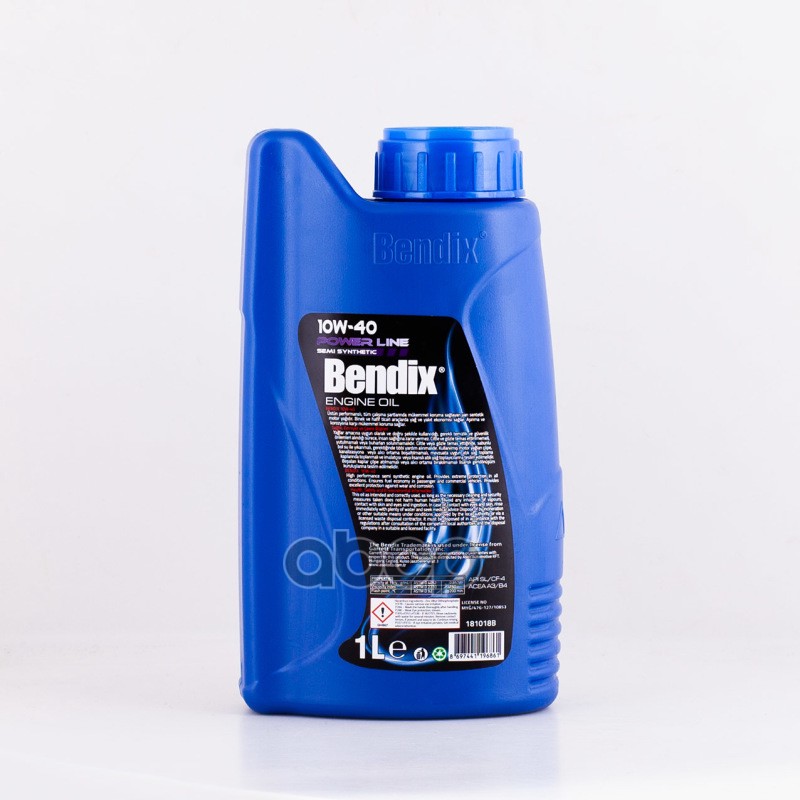 BENDIX Масло моторное 1л.  полусинтетика BENDIX POWER LINE SAE 10W-40 API SL/CF ACEA A3/B4 MB229.1 VW 501.0