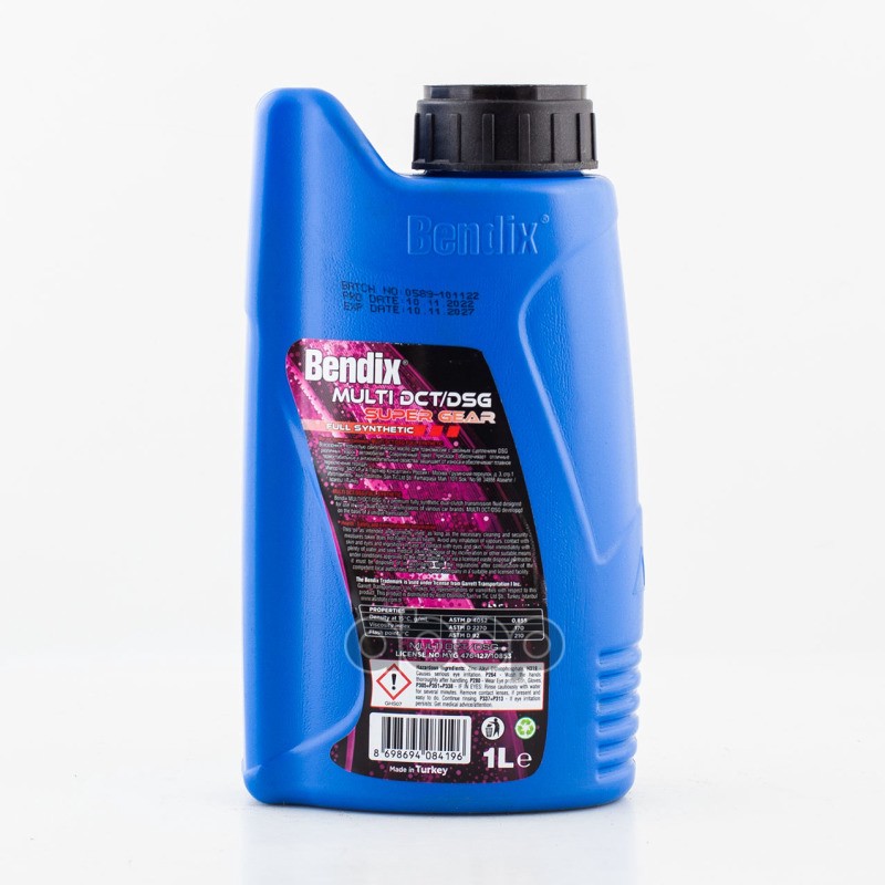 Масло трансмиссионное 1л.  синтетика BENDIX SUPER GEAR MULTI DCT/DSG VW/AUDI/SKODA (VAG) TL 52 182 BENDIX арт. 183025b