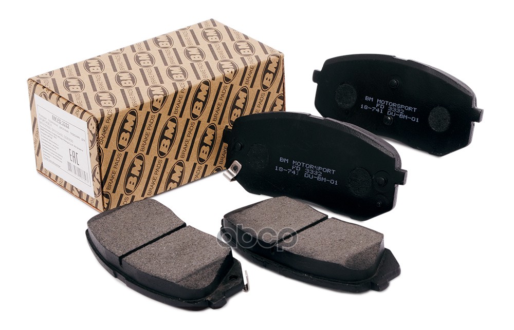 Колодки тормозные дисковые передние FD3332 BM-Motorsport арт. FD3332