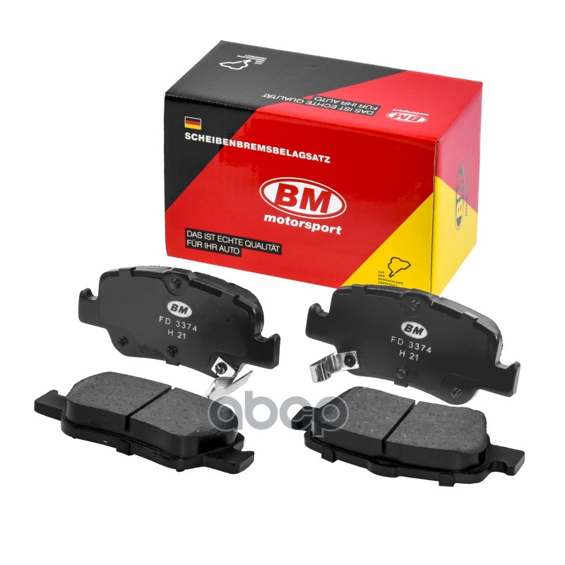 Колодки тормозные задние TOYOTA COROLLA FD3374 BM-Motorsport арт. FD3374
