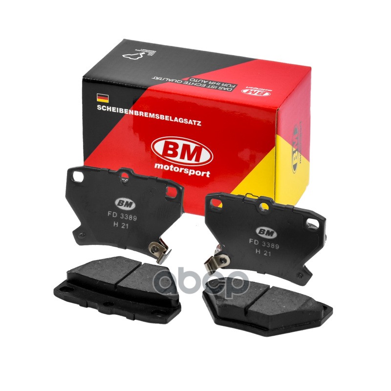 Колодки тормозные задние TOYOTA COROLLA FD3389 BM-Motorsport арт. FD3389