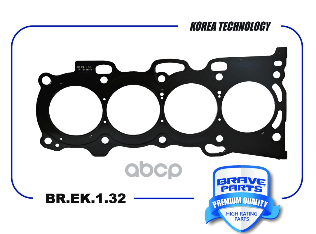 Прокладка ГБЦ 11115-28040 BR.EK.1.32 Toyota Camry V40 2006- BRAVE арт. BR.EK.1.32