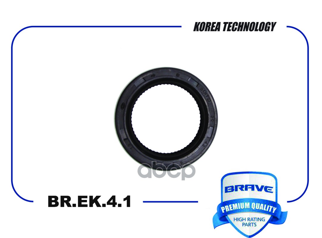 Сальник коленвала перед. 96350161 BR.EK.4.1 Aveo, Nexia, Lanos, Cruze 30х42х8 BRAVE арт. BREK41