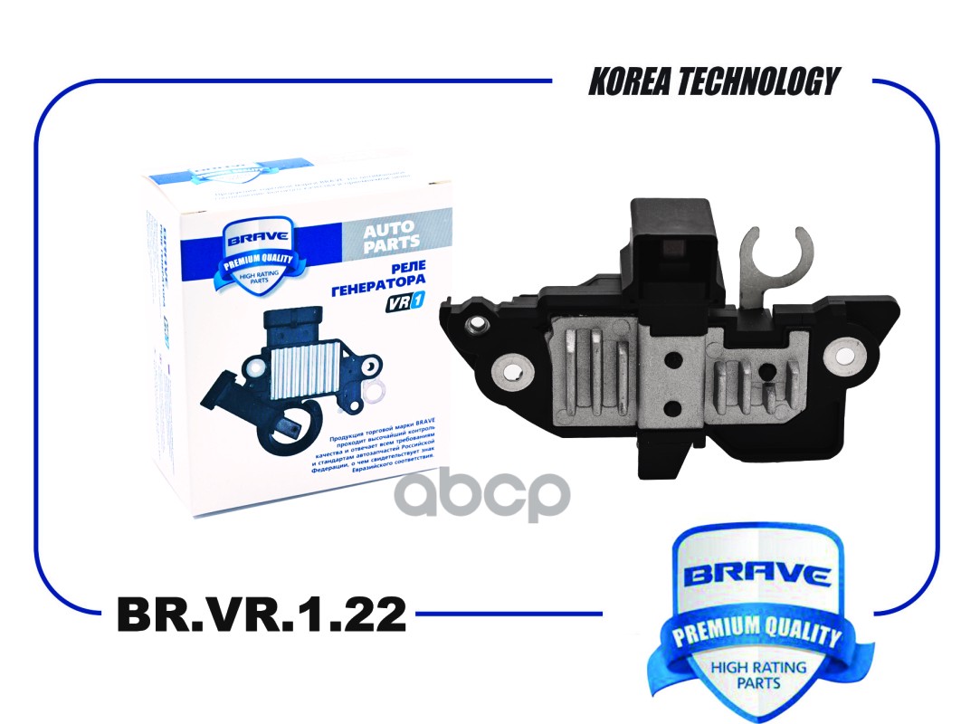 Реле генератора 7701048230 BR.VR.1.22 Renault Logan 04-,1.6i 2004 - н.в. BRAVE арт. BR.VR.1.22