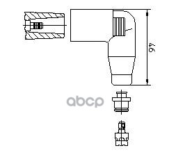 Наконечник в/в провода BREMI арт. 13552a1