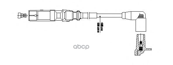 Провод высоковольтный Audi/Seat/Skoda/VW BREMI арт. 1a32e58
