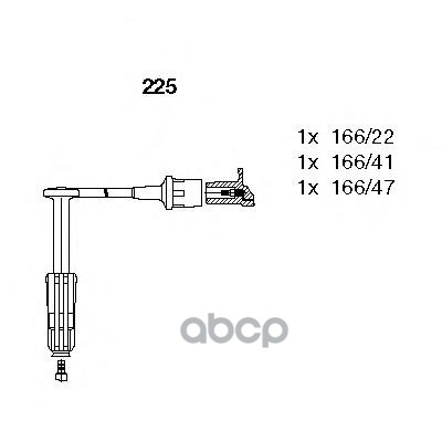 Провода в/в к-т Mercedes 124/140/210 BREMI арт. 225