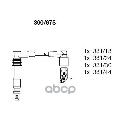 Провода в/в к-т Opel Omega b 16v BREMI арт. 300/675