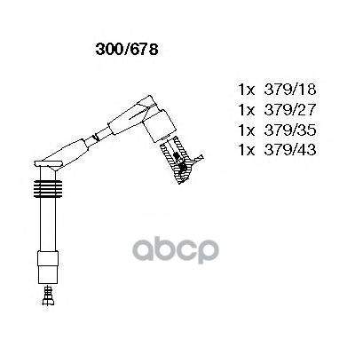Провода В/В К-Т Opel Astra F 96- 1.6I (X16szr) BREMI арт. 300/678