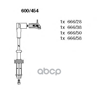 Провода в/в к-т Citroen/Peugeot BREMI арт. 600/454
