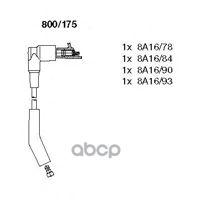 Провода в/в к-т Ford KA 1.3i 98- BREMI арт. 800/175