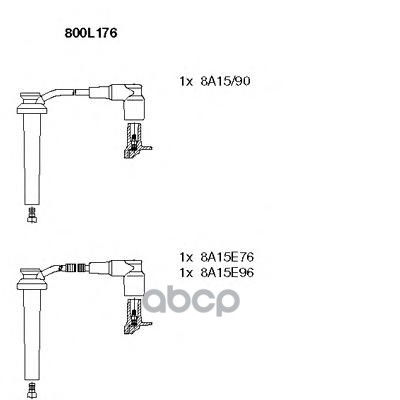 Провода В/В К-Т Ford Mondeo 2.5 00- BREMI арт. 800l176