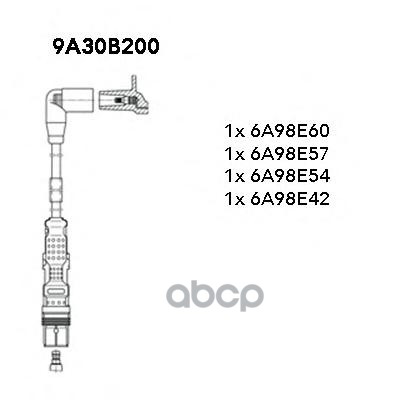 Провода в/в к-т Audi/Seat/VW 09- BREMI арт. 9a30b200
