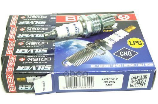 Свеча зажигания CHEVROLET AVEO/SPARK/DAEWOO MATIZ/MMC COLT/LANCER/TOYOTA COROLLA (SILVER) BRISK арт. LR17YS-9