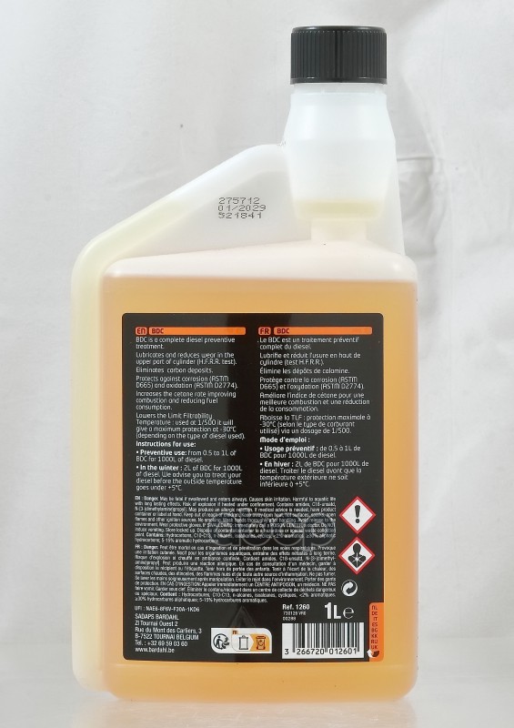 Присадка в дизель Bardahl Diesel Treatment (BDC) (1л) Bardahl арт. 1260