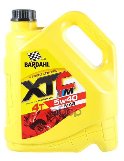 5W40 Xtc-M Sn, Jaso Ma2 4T Moto 4Л (Синт. Моторное Масло) Bardahl арт. 35762