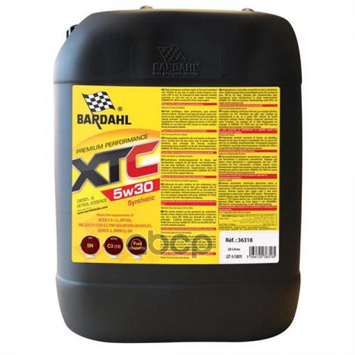 Bardahl Моторное масло XTC 5W30 син. (20л)