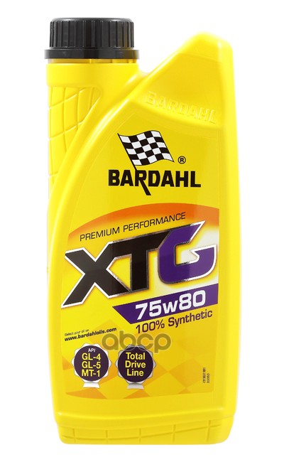 Масло трансмиссионное синтетическое BARDAHL XTG 75W-80 1л 36371 Bardahl арт. 36371