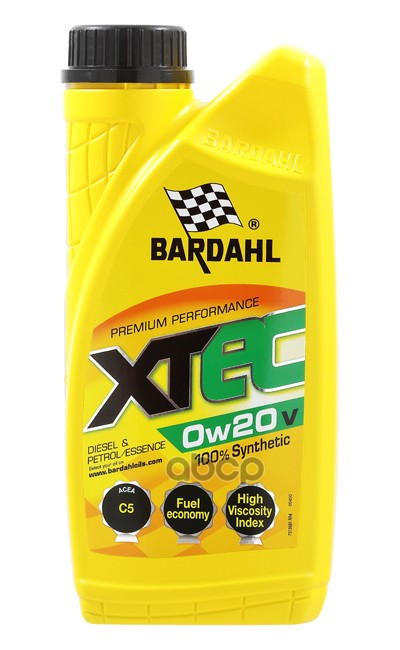 Bardahl Масло моторное синтетическое BARDAHL XTEC 0W-20 V 1л 36811