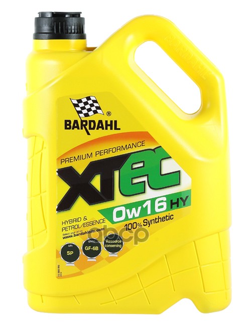 Bardahl Моторное масло XTEC 0W16 HY син. (5л)