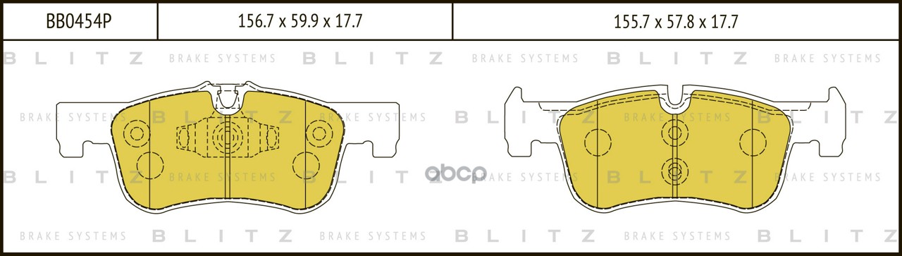 Колодки Тормозные Дисковые Bmw 1 (F20) / 2 (F22) 10-> Blitz арт. BB0454P