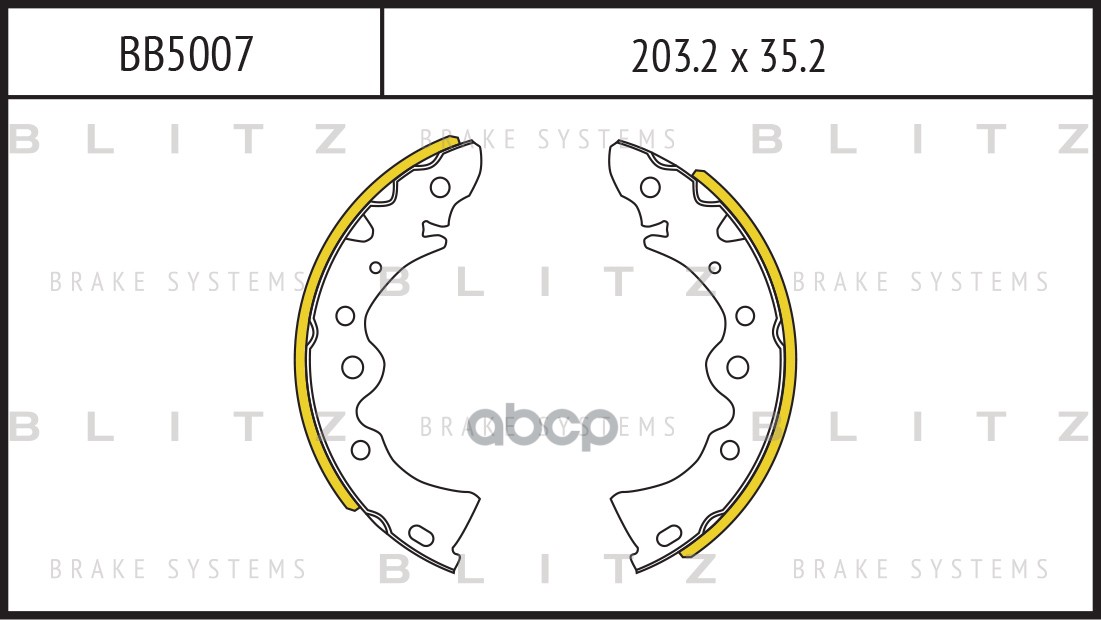 Колодки тормозные барабанные NISSAN Almera Classic 06- BB5007 Blitz арт. BB5007
