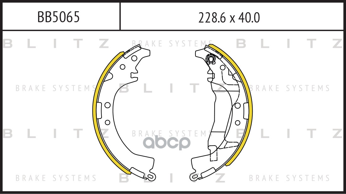 Колодки Тормозные Барабанные Toyota Rav4 94-> Blitz арт. BB5065