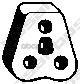 Кольцо подвески глушителя HYUNDAI/KIA/MITSUBISHI BOSAL 255-044 Bosal арт. 255-044