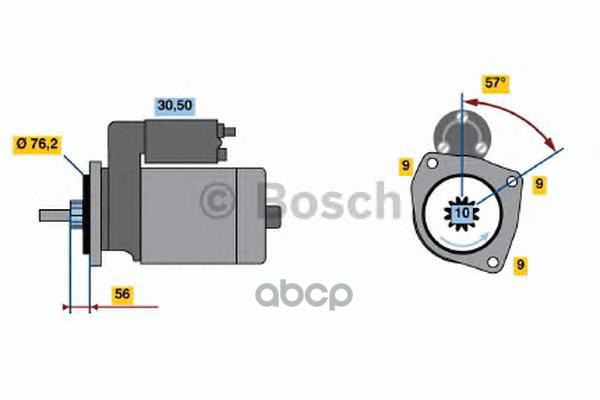 Стартер Vw: Transporter Iv C Бортовой Платформой/Ходовая Часть (70Xd) 1.9 D/1.9 Td/2.5/2.5 Syncro 90-03, Transporter Iv Автоб...