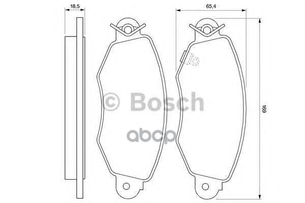 Снят,Замена 0986494047 Колодки Тормозные Дисковые | Перед/Зад | Bosch арт. 0986424691