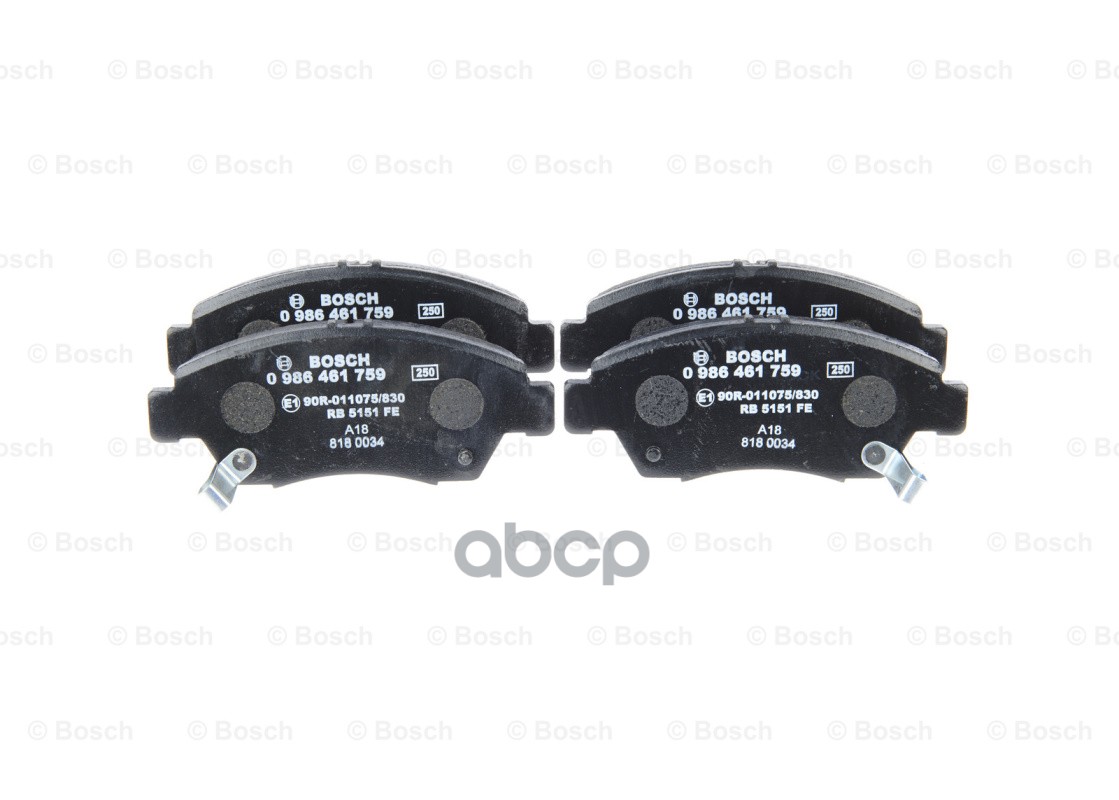Тормозные колодки 0986461759 Bosch арт. 0986461759