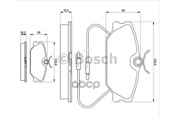 Колодки Тормозные Дисковые | Перед | Bosch арт. 0986469191