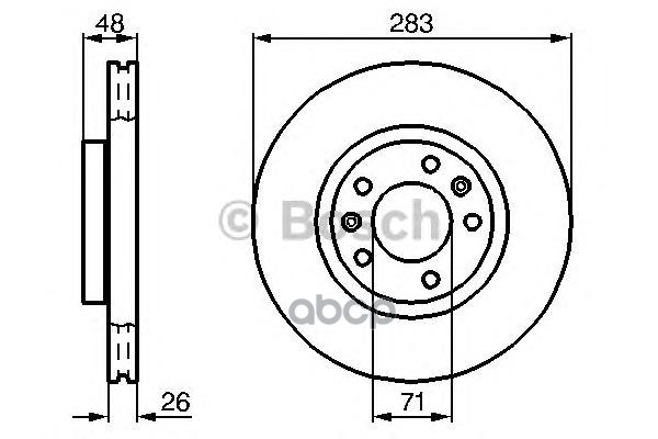 Диск Тормозной Передний Bosch арт. 0986478732