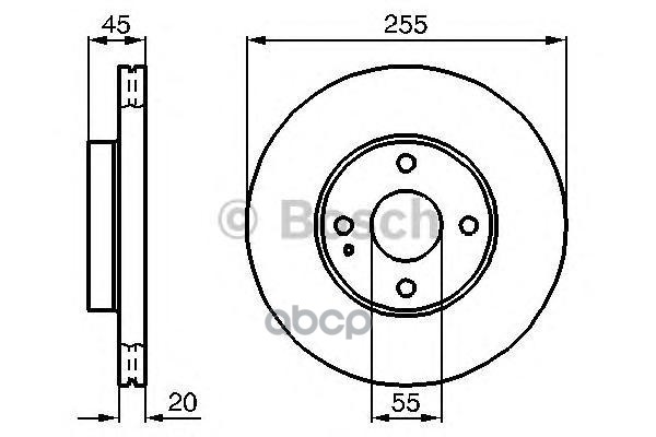 Диск Тормозной | Перед | Bosch арт. 0986478996