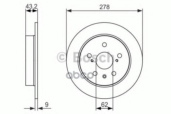Диск тормозной Bosch арт. 0986479047