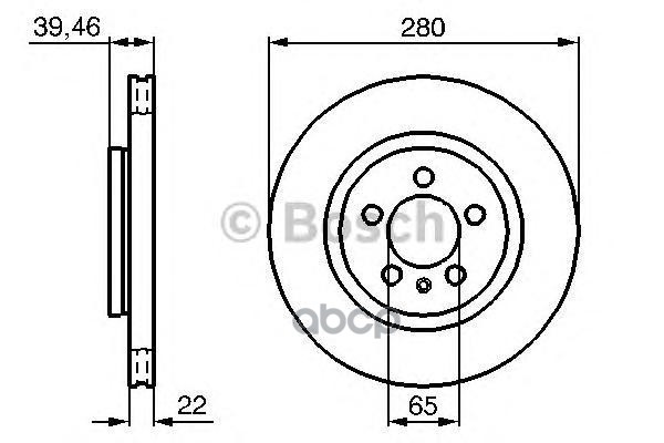 Диск Тормозной | Перед | Bosch арт. 0986479156